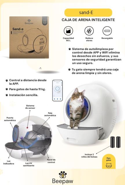 Litera Autolimpiante Beepaw - Imagen 2