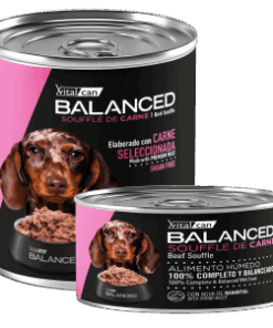 Balanced Souffle Perro Cachorro Carne 340/85grs