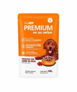 Pouch Premium Perro Adulto Carne.x 100grs