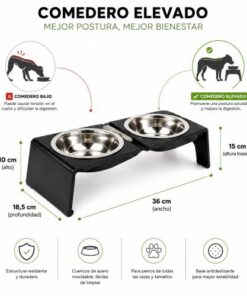 Comedero Metal Doble - Imagen 3