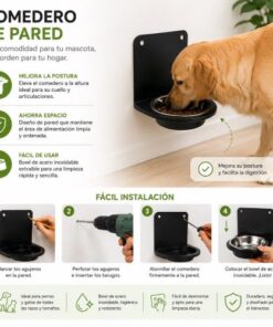 Comedero Metal Pared - Imagen 3