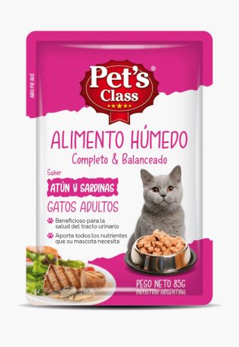 Pouch Pets Class Gato Atun x 85grs