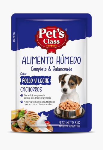 Pouch Pets Class Perro Cachorro x 85grs
