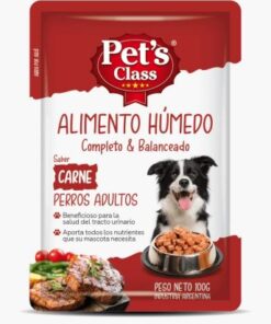 Pouch Pets Class Perro Carne x 100grs