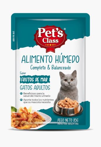 Pouch Pets Class Gato F.Mar x 85grs