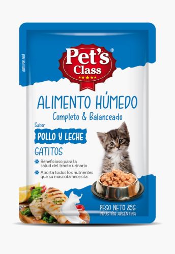 Pouch Pets Class Gatito x 85grs